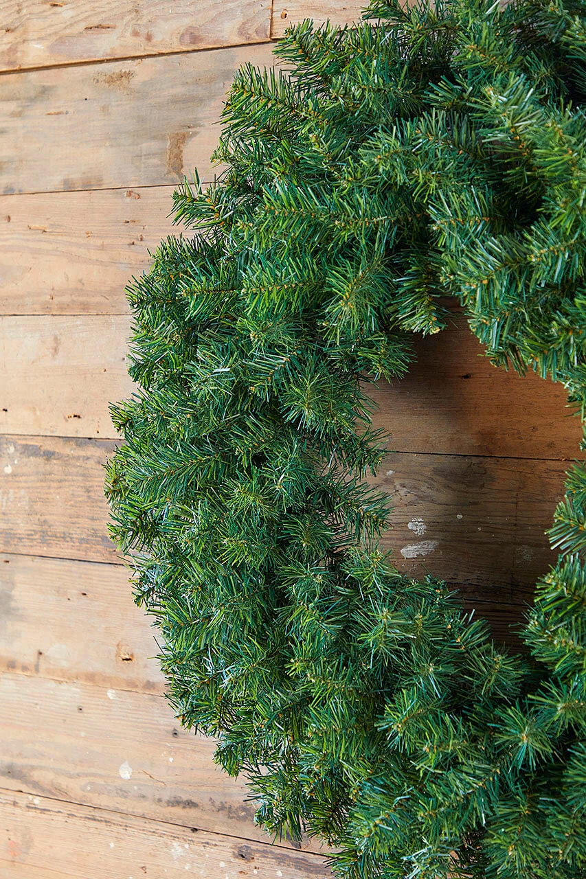 36β Unlit Norway Pine Wreath - Image 2
