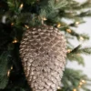 9” Glitter Sequoia Pine Cone Christmas Ornament