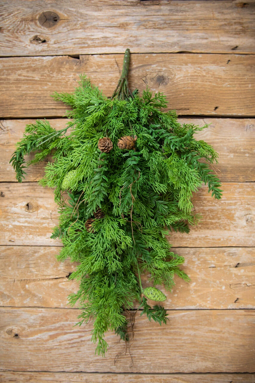 32β Christmas Cedar/Hemlock Swag - Image 2