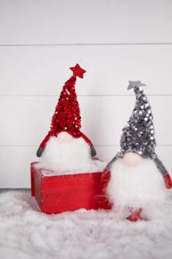 11β B/O Lighted Plush Holiday Gnome