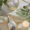 4" Glass Dimpled Ornament