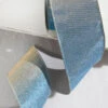 4” X 5 Yard Blue Splash W/ Fused Tissue Back Ribbon