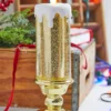 13” LED Golden Shimmer Water Candle