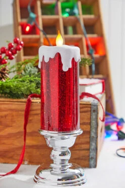 13β Red Shimmer Water Candle