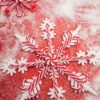 12" Acrylic Peppermint Snowflake Ornament