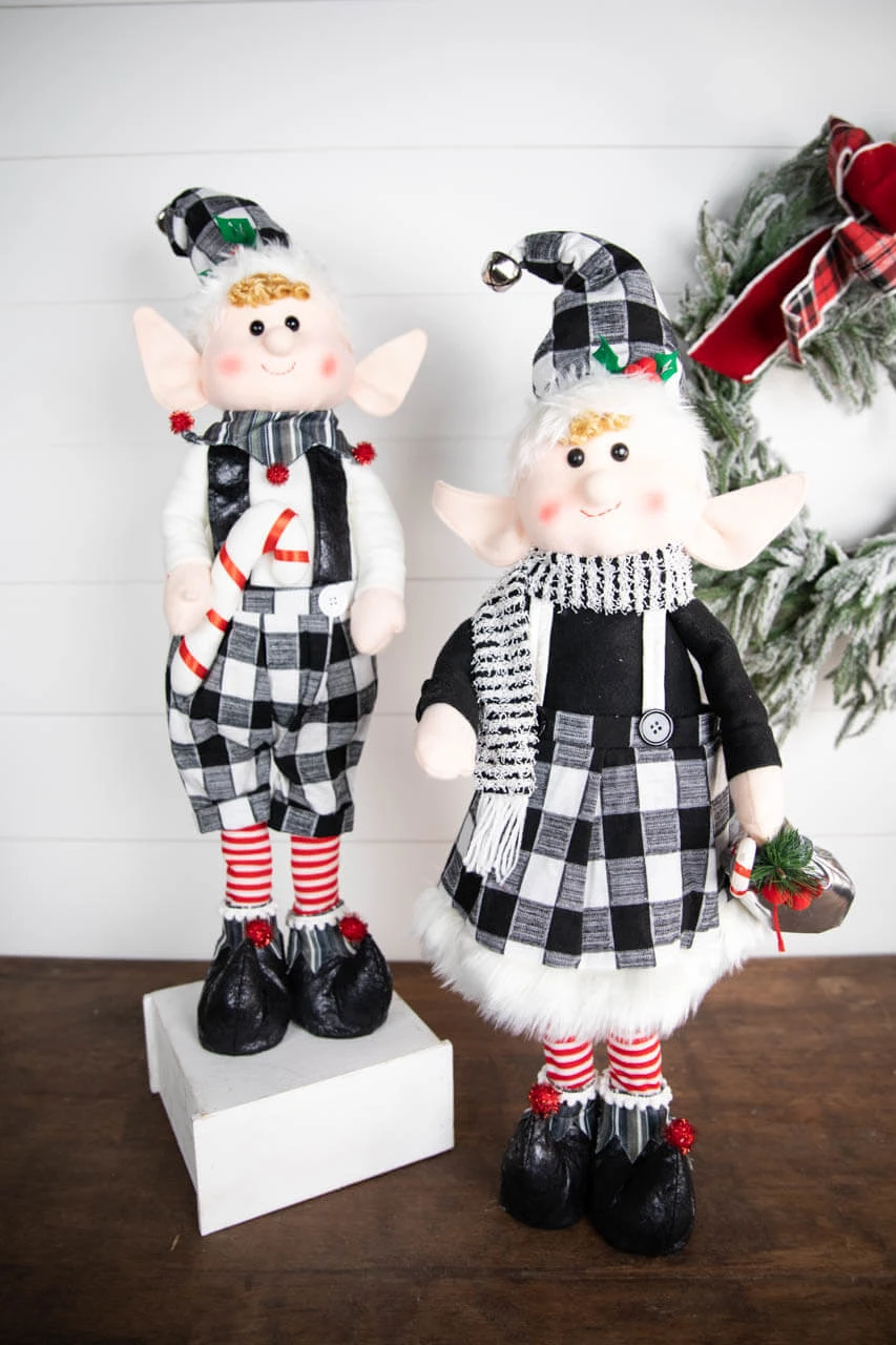 30β Plush Holiday Standing Elf