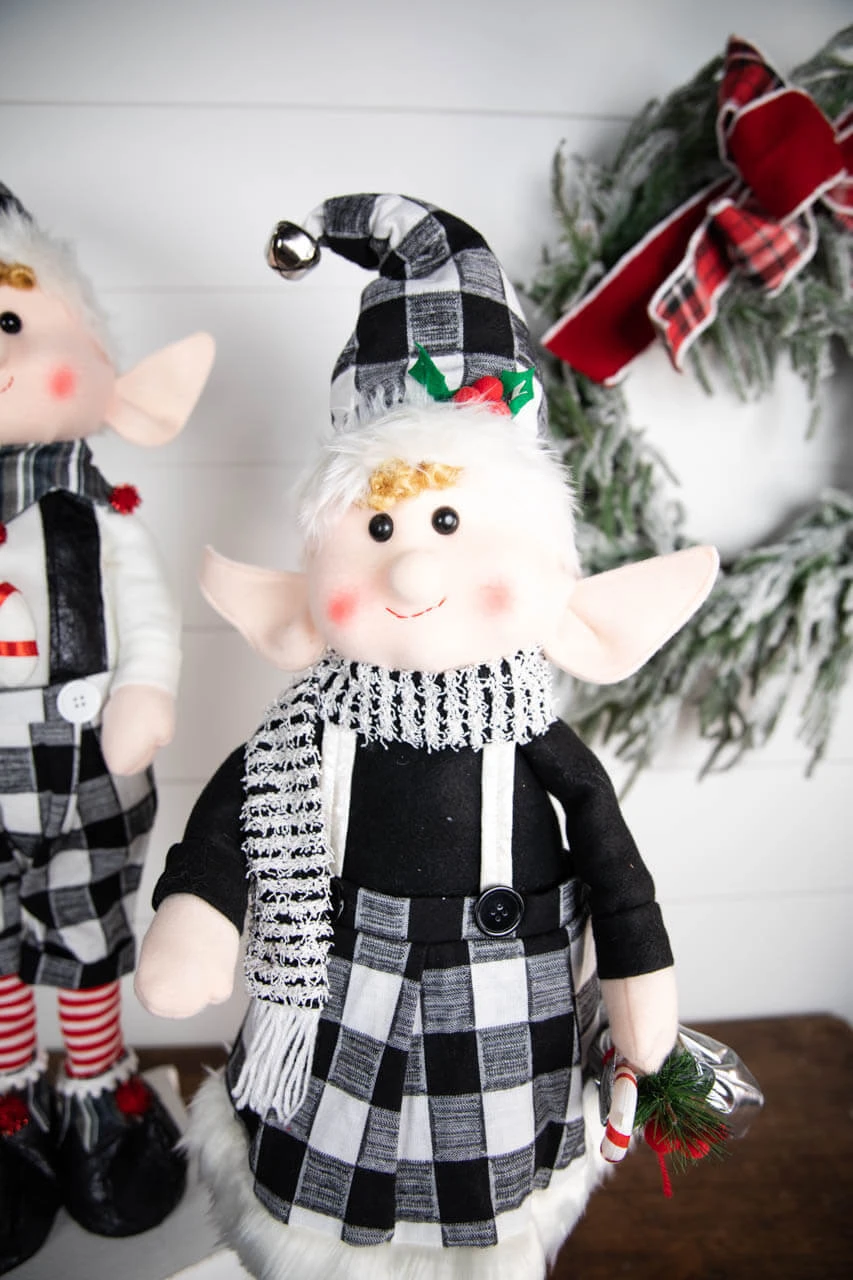 30β Plush Holiday Standing Elf - Image 2