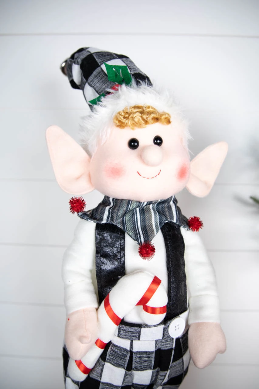 30β Plush Holiday Standing Elf - Image 3