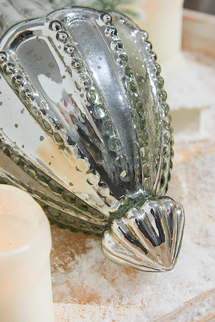 10" Catherdral Antique Mercury Glass Ornament - Image 2