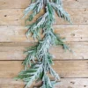 60” Real Touch Flocked Norfolk Garland