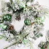 24” Christmas Pine/Ball Wreath