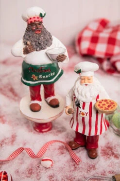 8" Resin Holiday Chef Santa