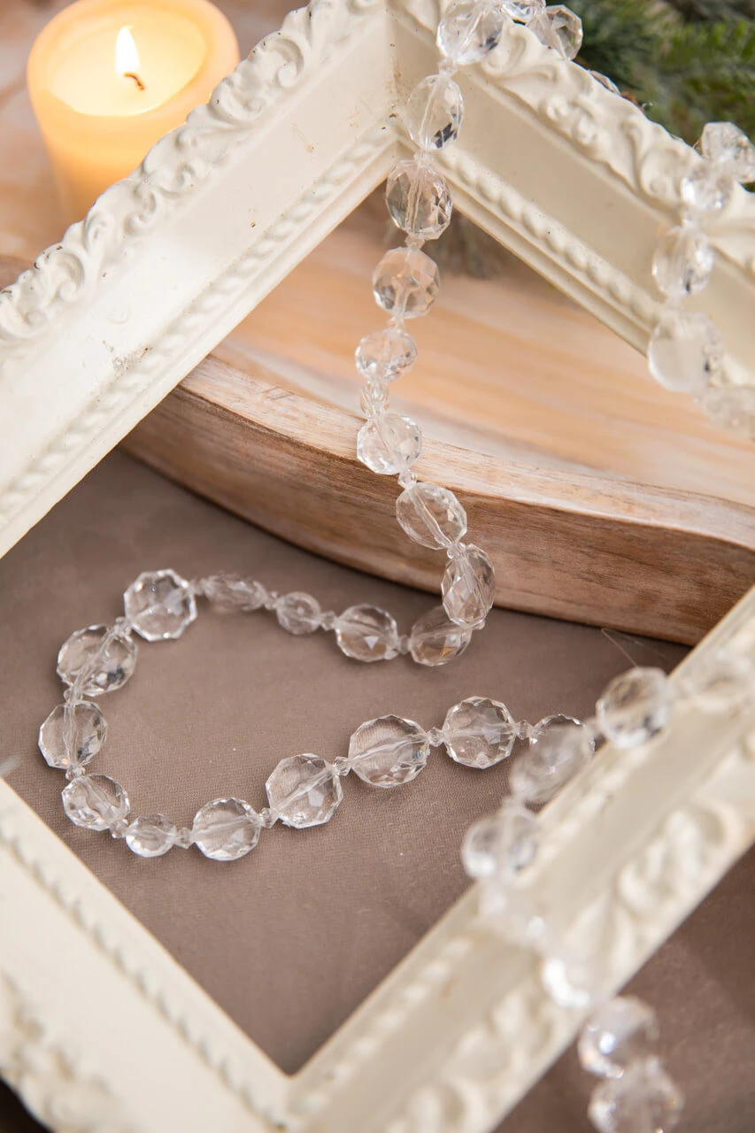 48β Acrylic Crystal Clear Bead Garland