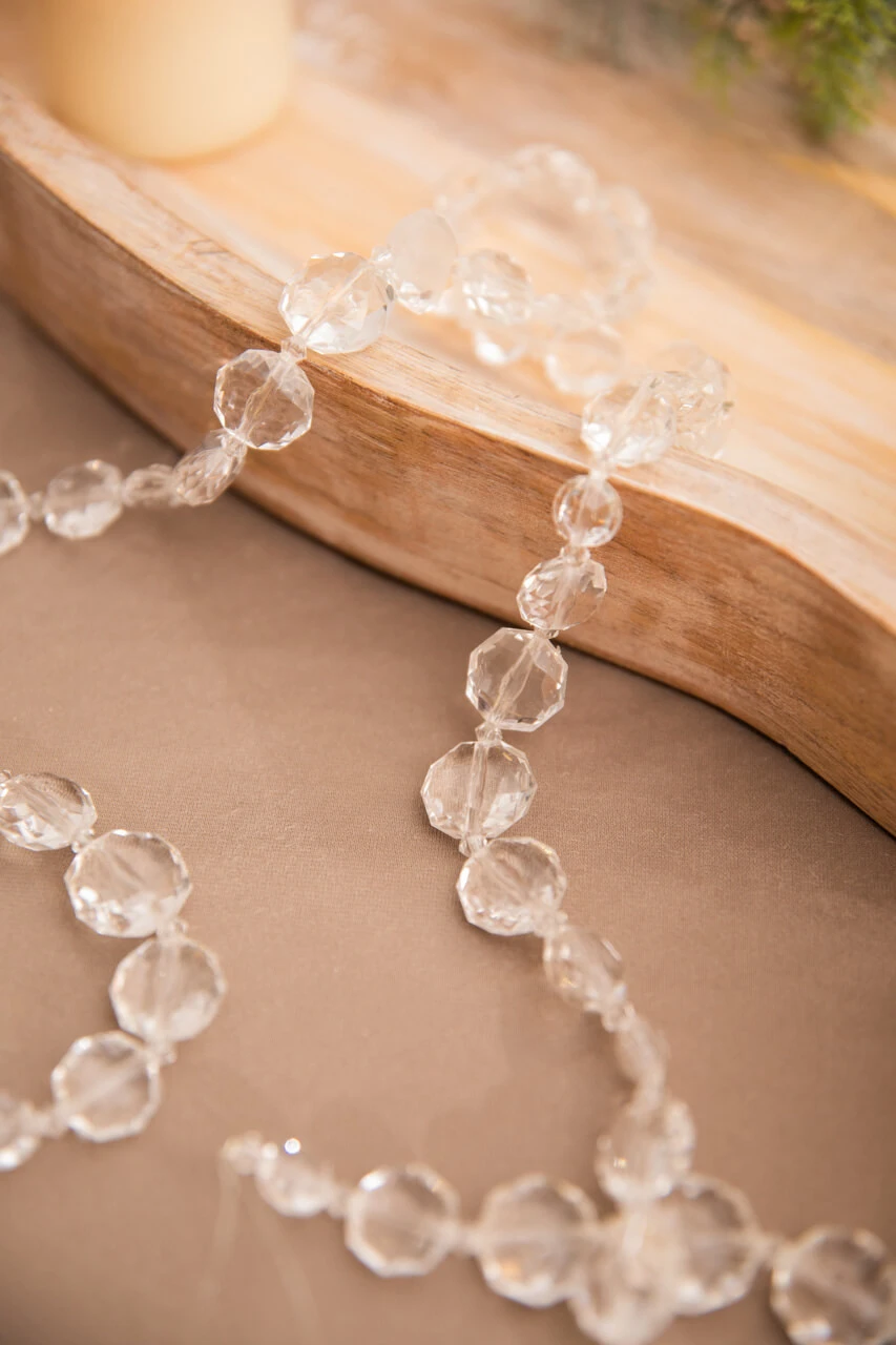 48β Acrylic Crystal Clear Bead Garland - Image 3