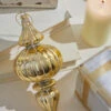 7" Gold Finial Ornament