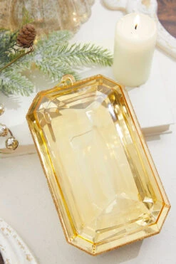 8" Gold Jewel Ornament