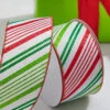 2.5” X 10 Yard Glitter Candy Stripe Woven Ribbon