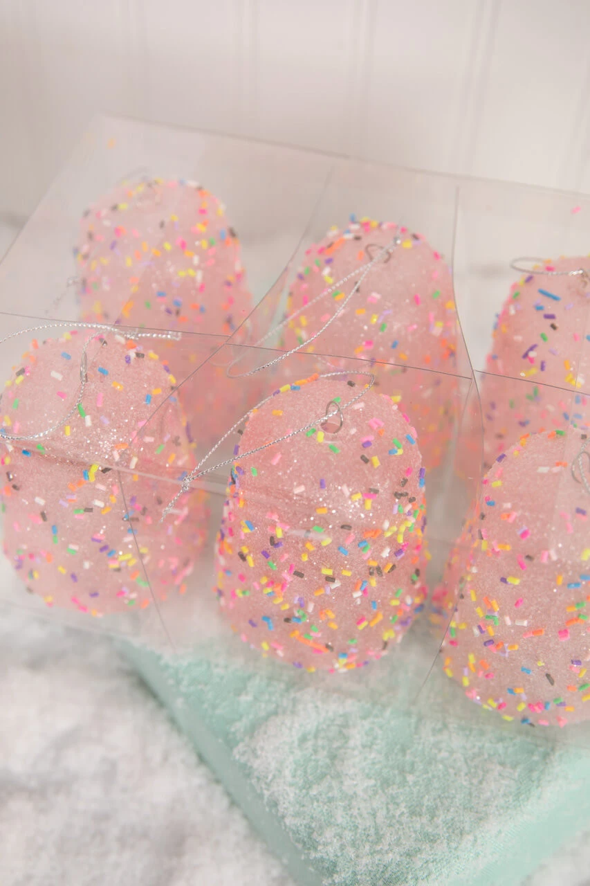 3.5β Candy Sprinkle Gumdrop Ornaments - Set Of 6 - Image 4