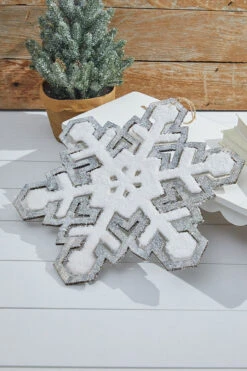 17.5” Hanging Snowflake Ornament