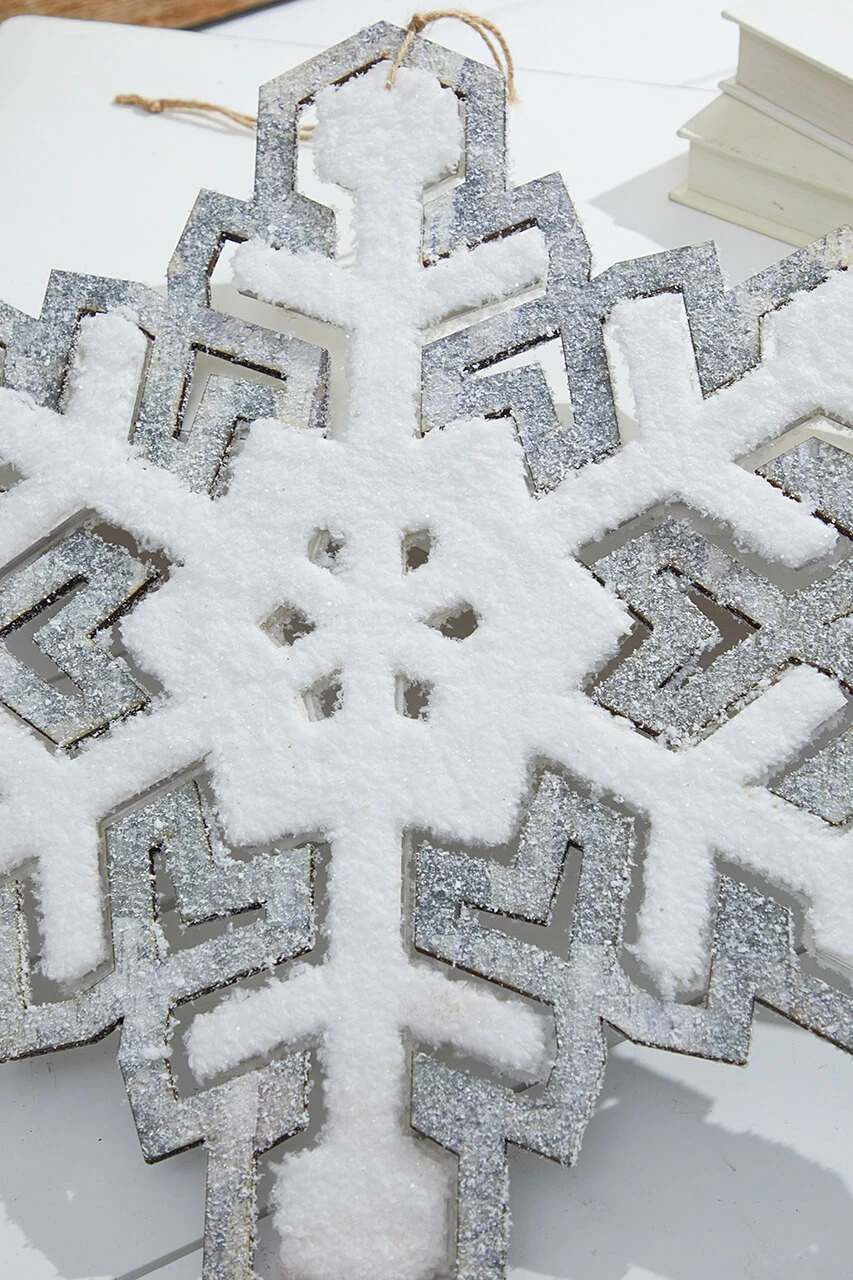 17.5โ Hanging Snowflake Ornament - Image 2