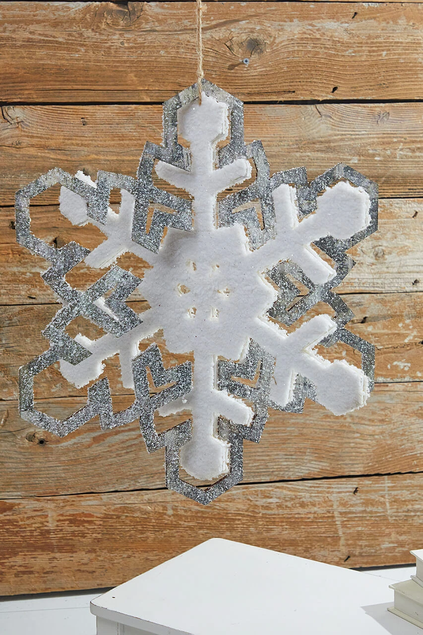 17.5โ Hanging Snowflake Ornament - Image 3