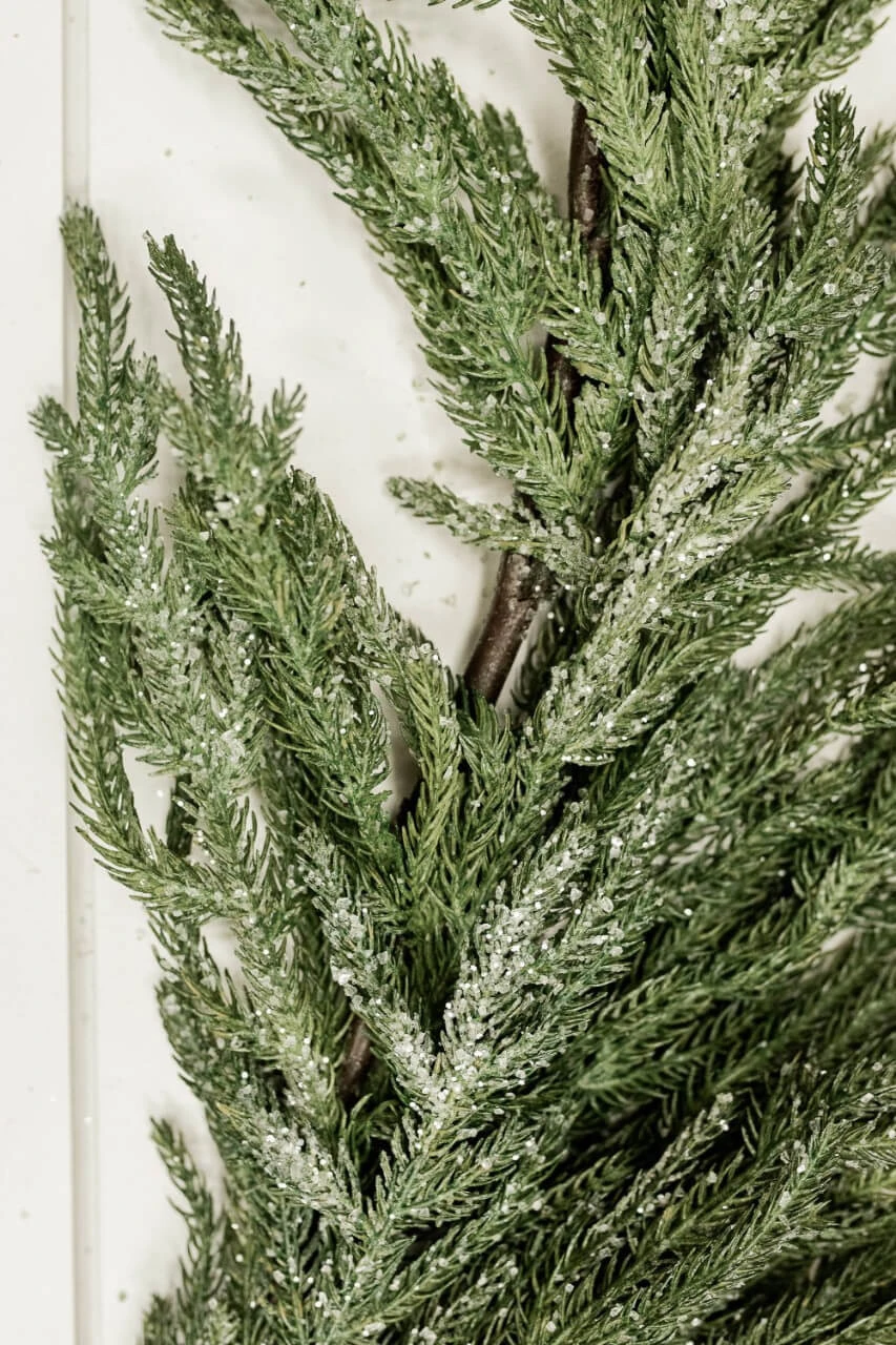 48β Iced Garden Norfolk Pine Garland - Image 2