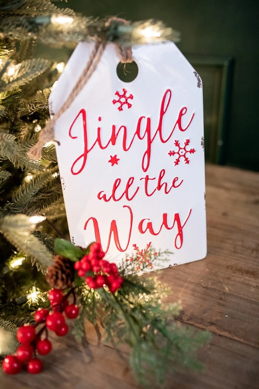 12β Metal Holiday Sign Ornament - Image 2