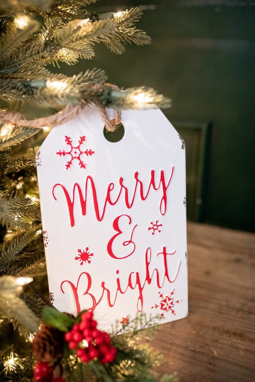 12β Metal Holiday Sign Ornament - Image 3