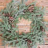 24” Fir Pine Wreath With Cones