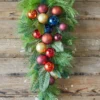 32” Christmas Pine/Ball Swag