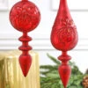 10” Glass Finial Ornament
