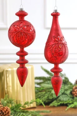 10” Glass Finial Ornament