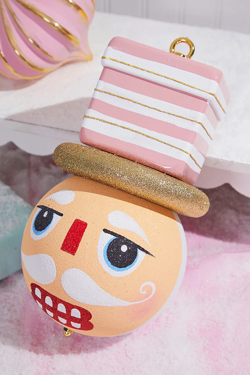 10" Pink Nutcracker Ornament - Image 2