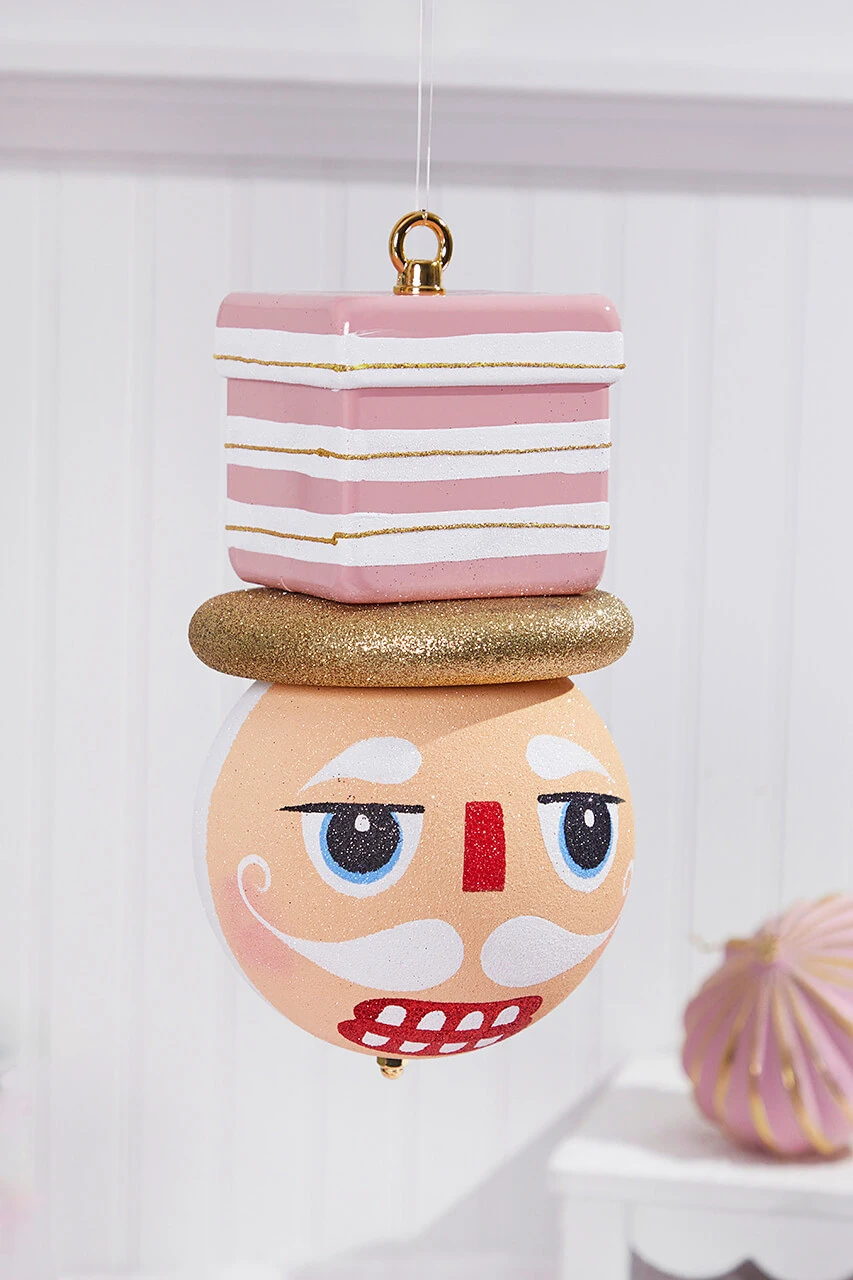 10" Pink Nutcracker Ornament - Image 3