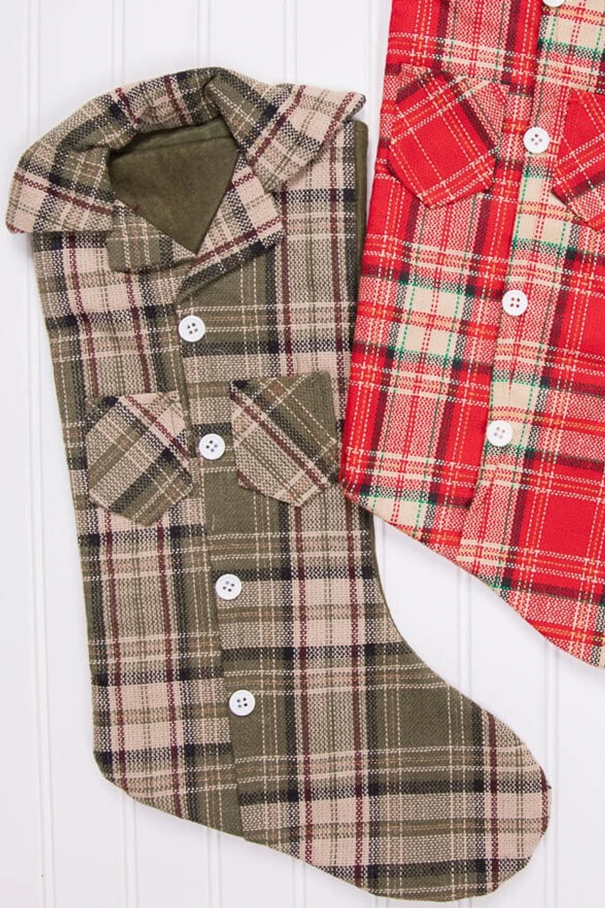 20β Plaid Lumberjack Shirt Stocking - Image 5