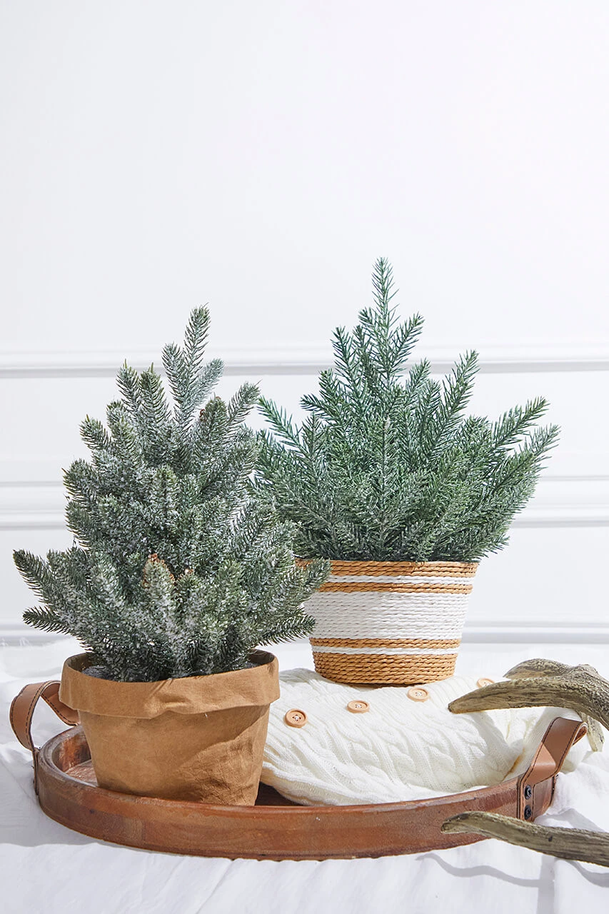 18β Plastic Tree In Basket