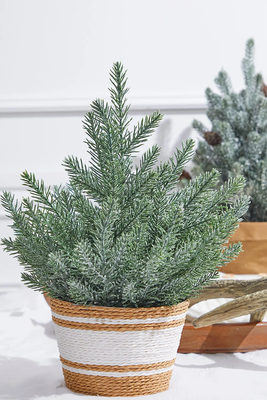 18β Plastic Tree In Basket - Image 2