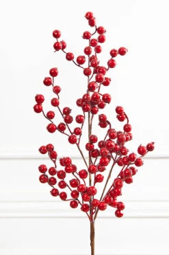 29β Metallic Cranberry Crabapple Spray