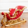 14.5” Resin Deco Sleigh - Red