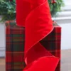 4" X 10 Yard Red Velvet Wired Ribbon