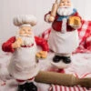 12" Resin Holiday Chef Santa