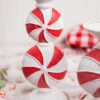 11.5” Resin Peppermint Candy Candle Holder