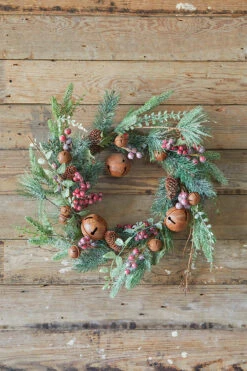 18" Rustic Bell Wreath