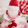 12.5” Iced Red & White Sitting Santa Gnome