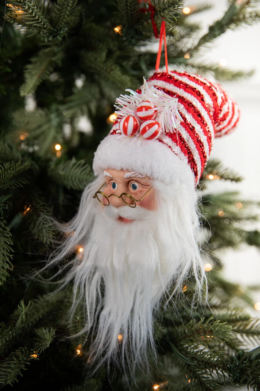 9β Santa Head Ornament - Image 2