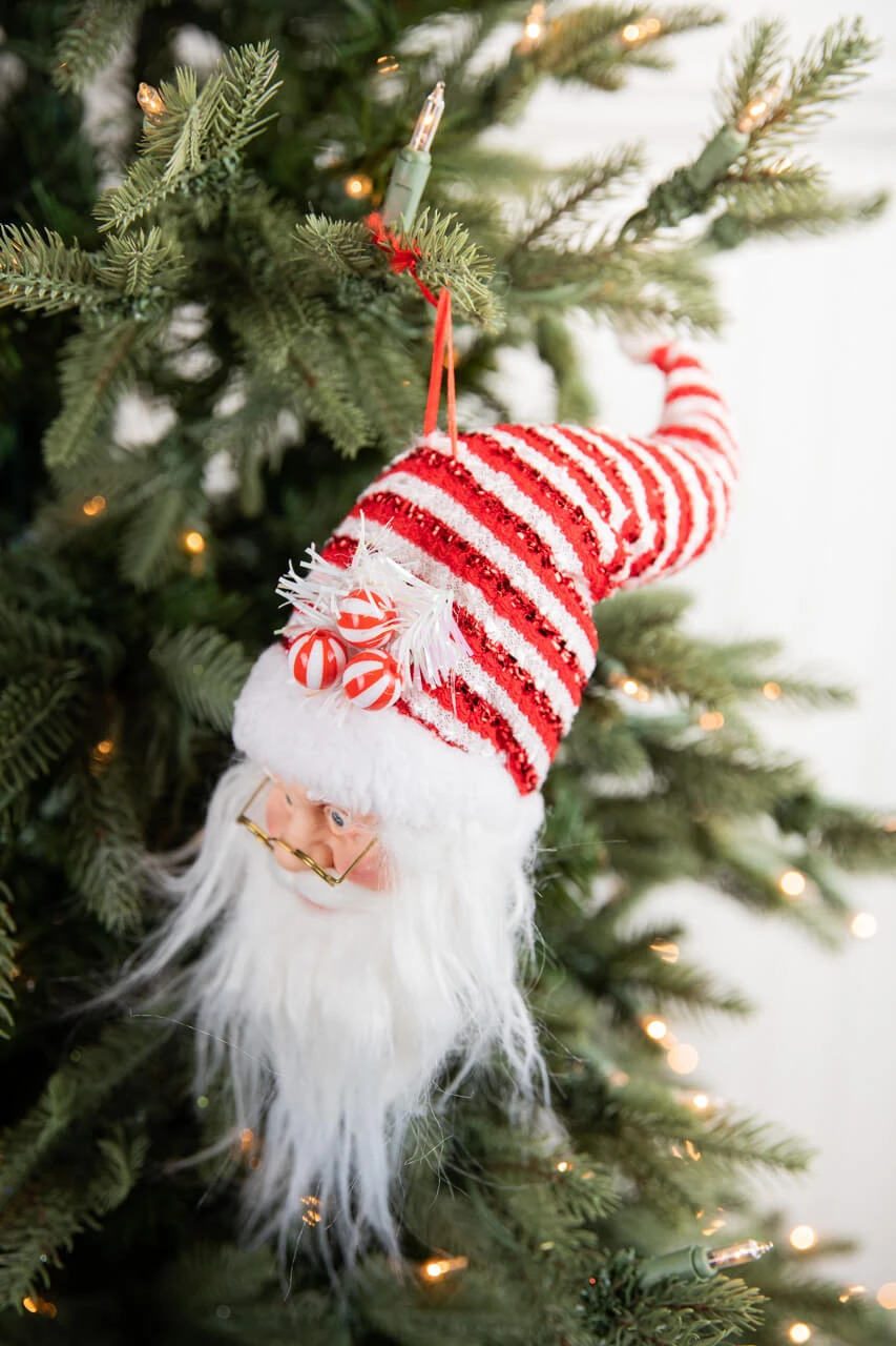 9β Santa Head Ornament - Image 3