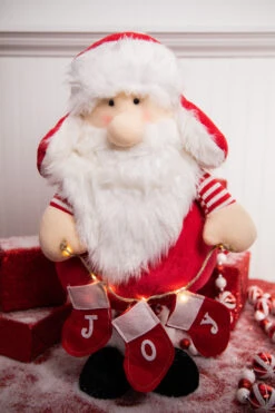 20-36” Telescope Long Leg Light Up Santa Figure