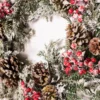 24" Snow Berry Cedar/Hemlock Wreath