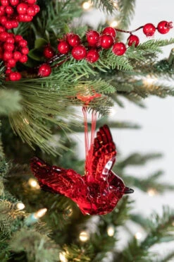 Acrylic "Always Near" Cardinal Christmas Ornaments