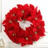 21” Poinsettia Wreath